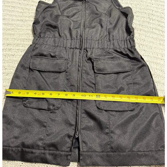 Montiel Performance Athletic Dress Collared Women Small Black Zipper Stretch USA - Picture 4 of 10